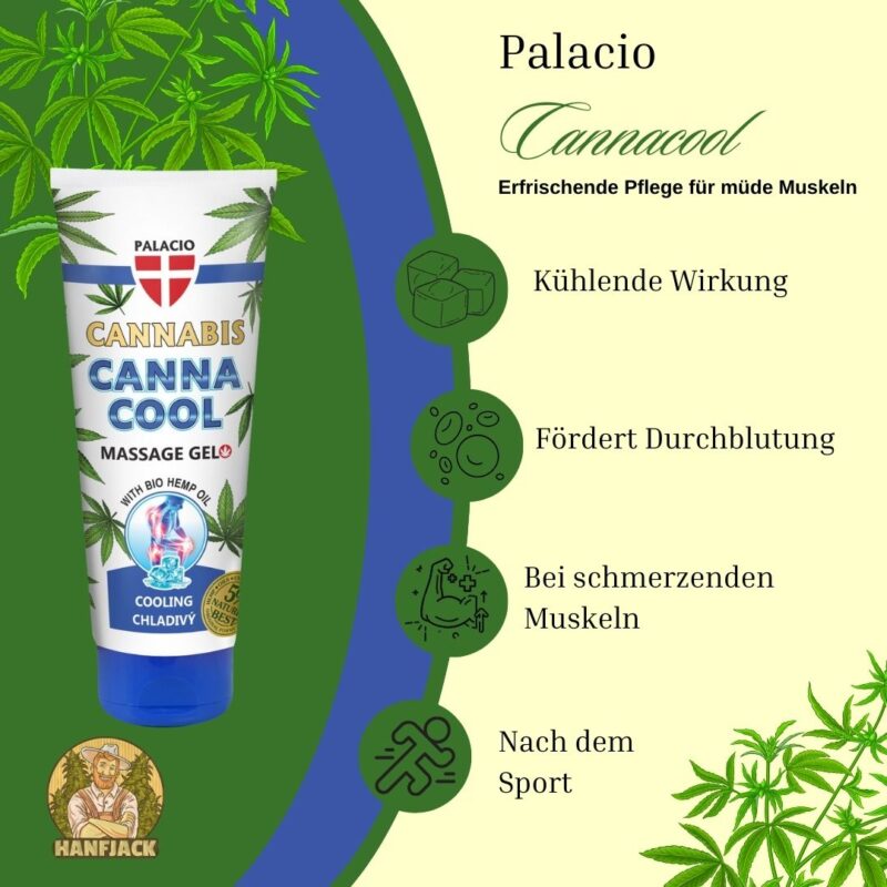 Palacio Cannacool kühlendes Massagegel - 200ml Tube