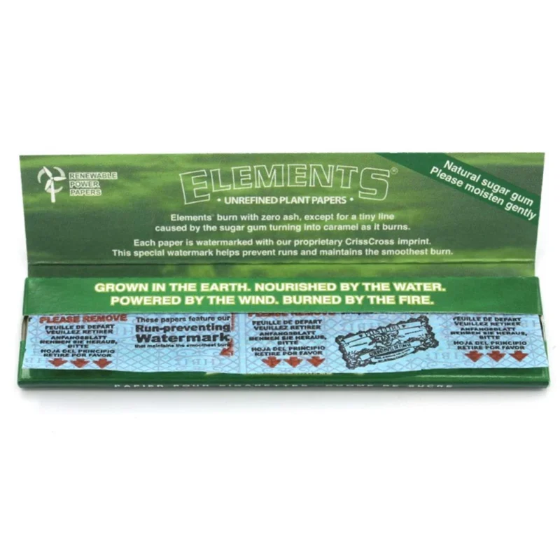 Elements Green Papers King Size Slim 32 Blatt 4
