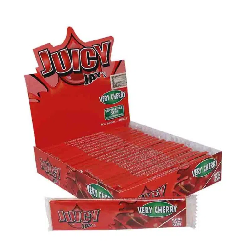 Juicy Jay´s Very Cherry King Size Slim Papers 32 Blatt mit Aroma 3