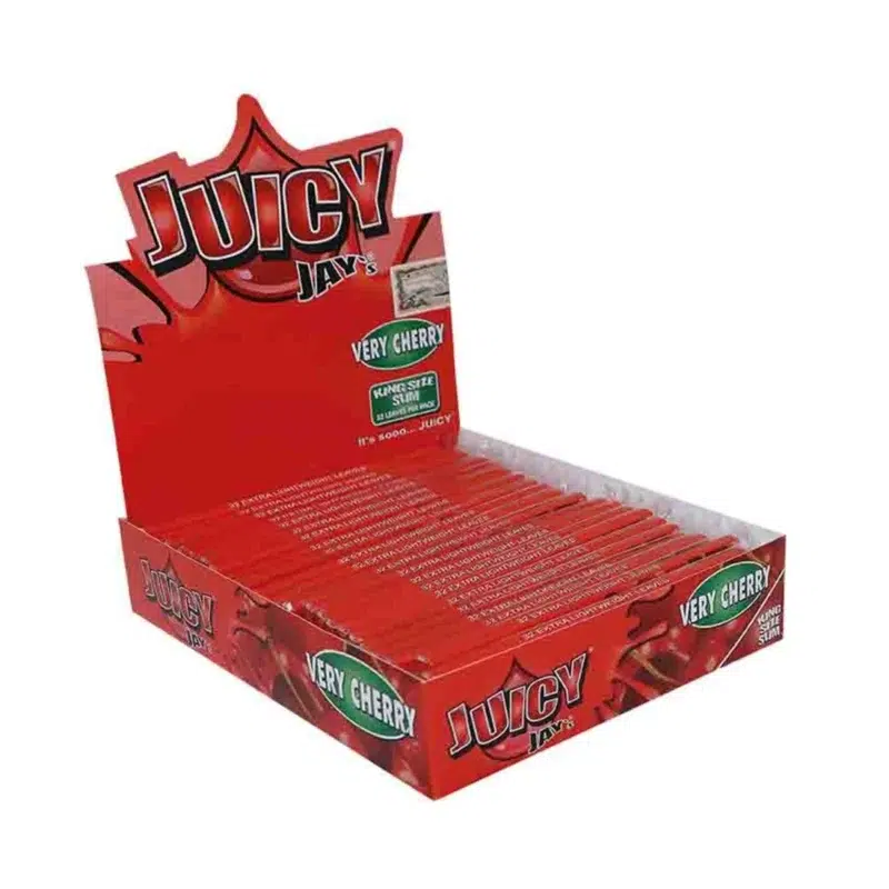 Juicy Jay´s Very Cherry King Size Slim Papers 32 Blatt mit Aroma