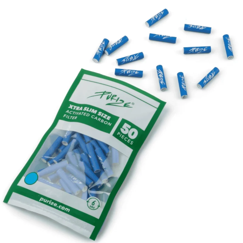 PURIZE Aktivkohlefilter XTRA Slim Size 6mm Blau 2