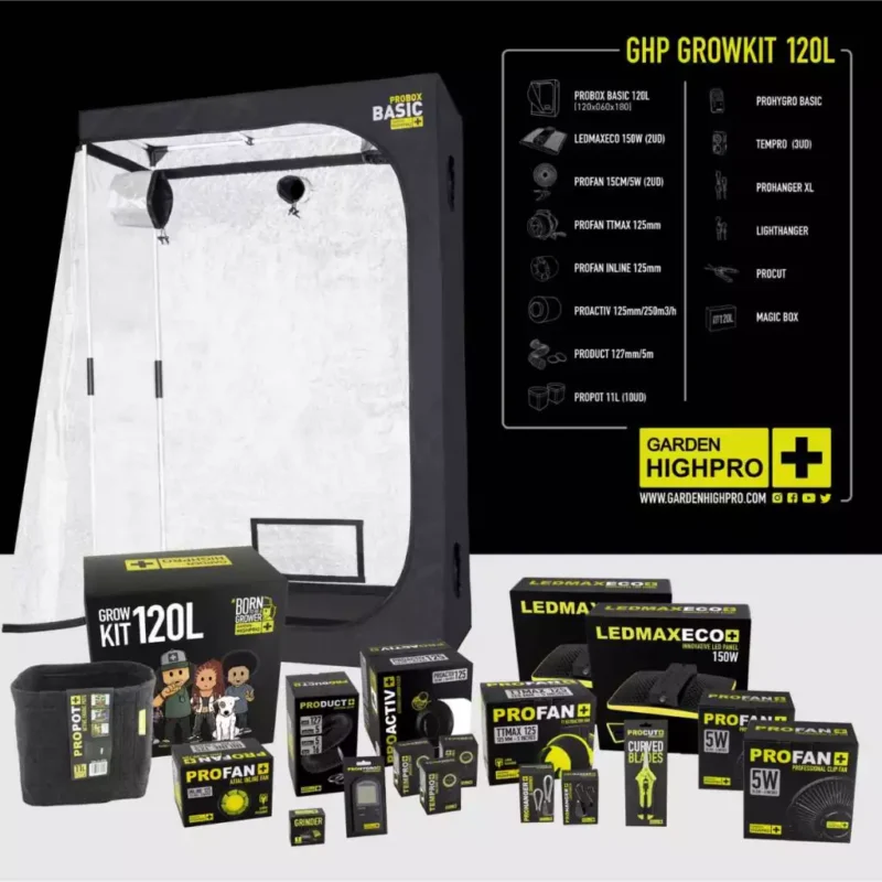 led growbox set 120x60 low budget 3 pflanzen garden highpro 3
