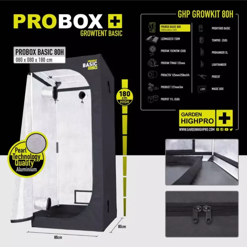 led growbox set 80x80 garden highpro 12