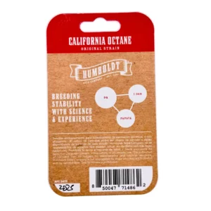 Humboldt Seed Co California Octane Verpackung hinten