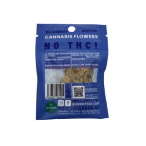 Sweedbar CBD Blueberry Muffin 1g hinten