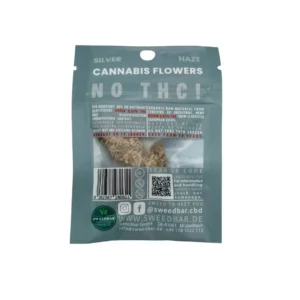 Sweedbar CBD Super Silver Haze 1g hinten