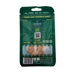 Sweedbar CBD Sweed Cali Pineapple Sushi 1g hinten