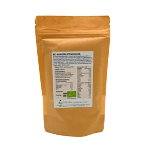 Alge Bio Kokosblüten Zucker vegan Rückseite