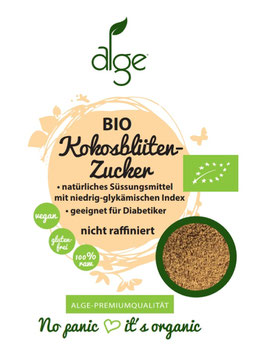 Alge Bio Kokosblütenzucker Rohkost 2