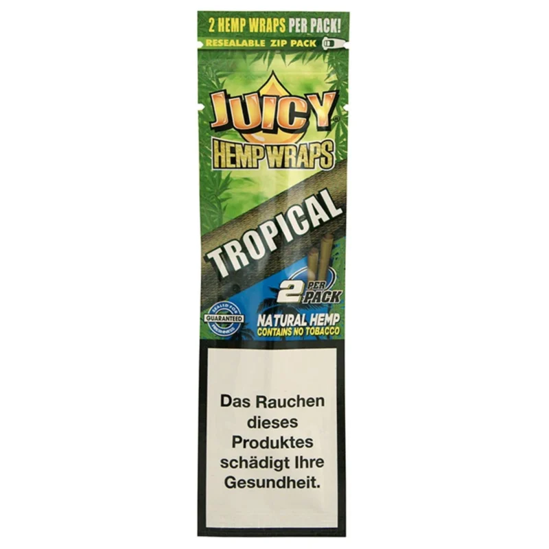 Juicy Jays Hemp Wraps Tropical, 2 Stück