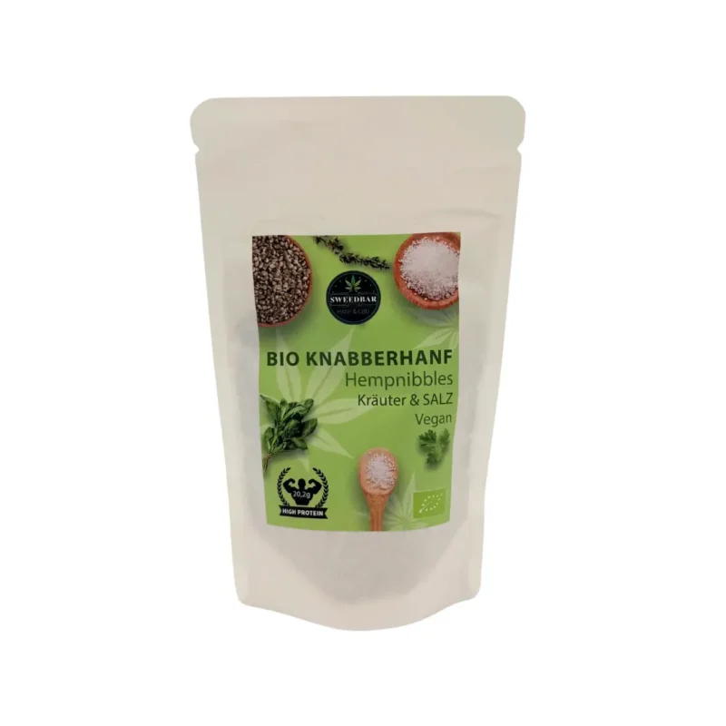 Sweedbar Bio Knabberhanf Kräuter und Salz vegan Sweedbar Bio Knabberhanf Kräuter und Salz vegan