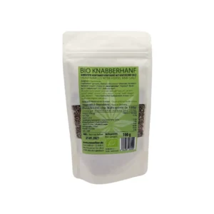 Sweedbar Bio Knabberhanf Kräuter und Salz vegan hinten