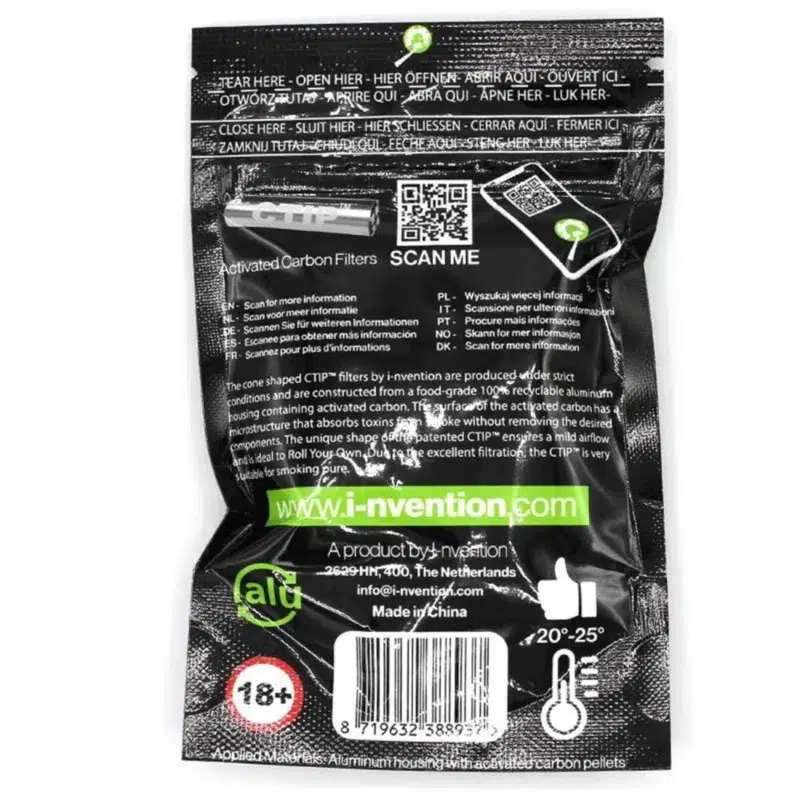 CTIP Aktivkohlefilter konisch Ø 6 7mm – 25 Stück 4 CTIP Aktivkohlefilter konisch Ø 6 7mm – 25 Stück 4