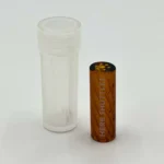 Herb Shuttles Glas Tip Spiral 10mm Amber