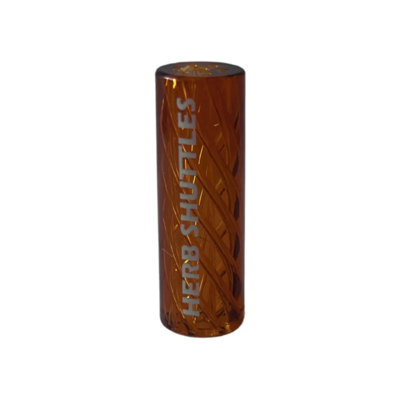 Herb Shuttles Glas Tip Spiral 10mm Amber 2