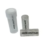 Herb Shuttles Glas Tip Spiral 10mm Clear 3
