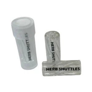 Herb Shuttles Glas Tip Spiral 10mm Clear 3