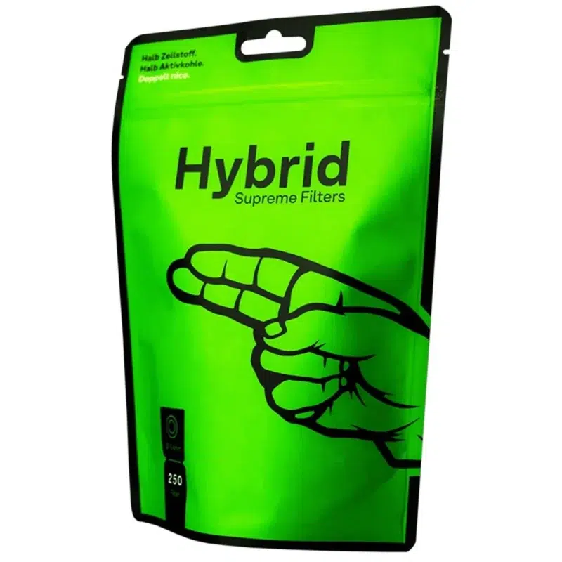 Hybrid Supreme Aktivkohlefilter 250 Stück Pack weiß Ø 6,4 mm 3