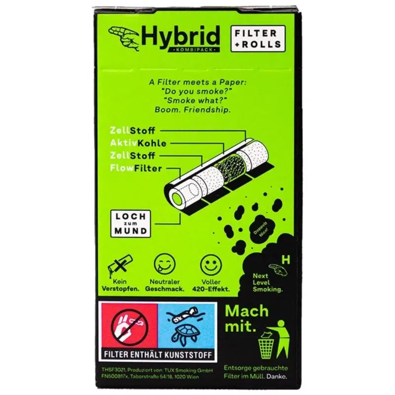 Hybrid Supreme Aktivkohlefilter 33 Stück weiß Ø 6,4 mm mit 4m Endlospaper 2 Hybrid Supreme Aktivkohlefilter 33 Stück weiß Ø 6,4 mm mit 4m Endlospaper 2