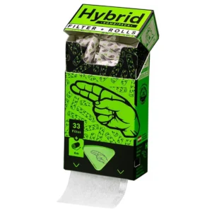 Hybrid Supreme Aktivkohlefilter 33 Stück weiß Ø 6,4 mm mit 4m Endlospaper 5