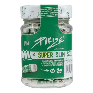 PURIZE Aktivkohlefilter Super Slim Size 5mm 10 Gläser mit je 111 Filter 2