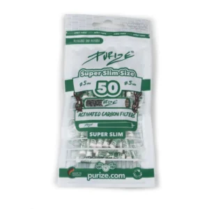 PURIZE Aktivkohlefilter Super Slim Size 5mm 20 Beutel mit je 50 Stück 2