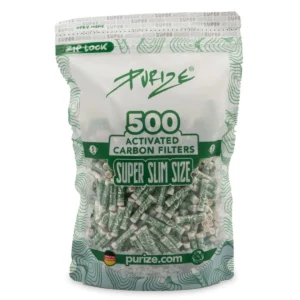 PURIZE Aktivkohlefilter Super Slim Size 5mm 500 Stück