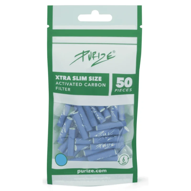 PURIZE Aktivkohlefilter XTRA Slim 6mm Beutel Blau 3