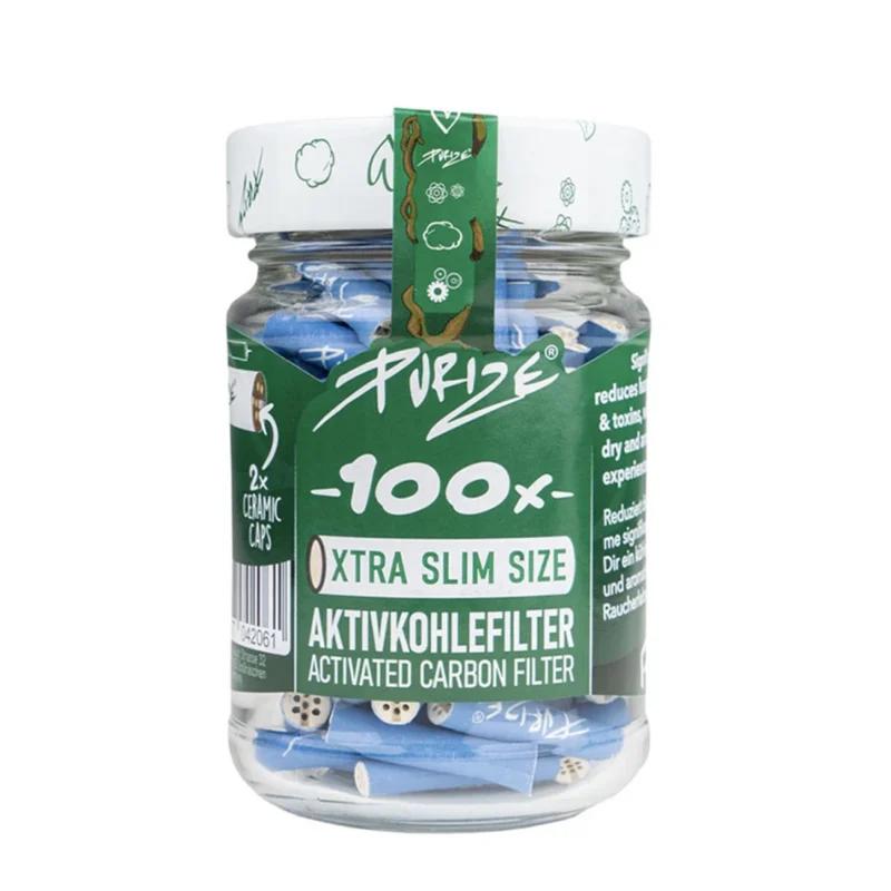 PURIZE Aktivkohlefilter XTRA Slim 6mm Blau