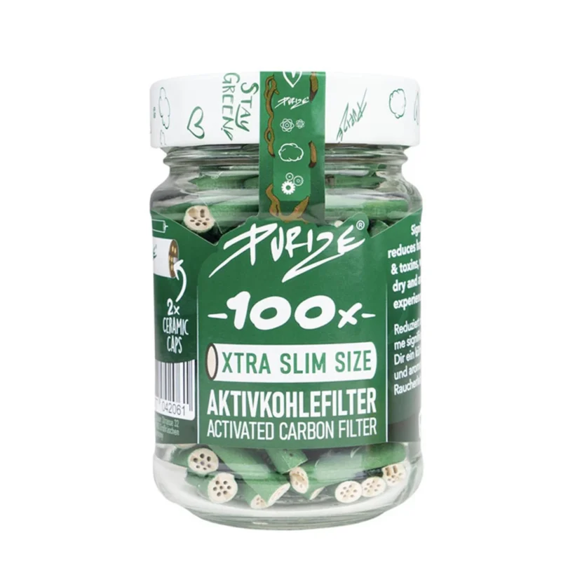 PURIZE Aktivkohlefilter XTRA Slim 6mm Grün