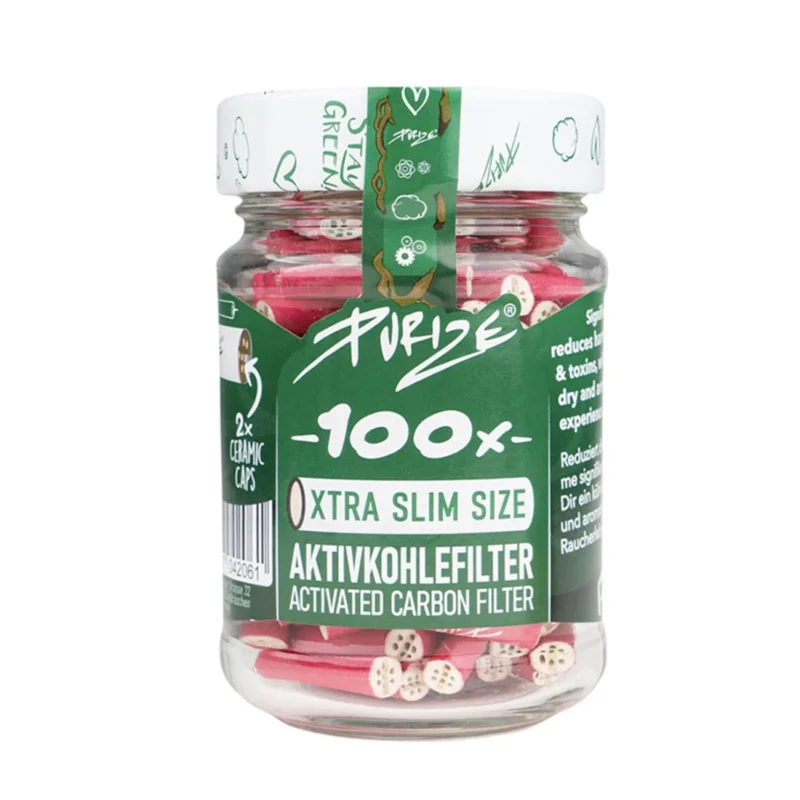 PURIZE Aktivkohlefilter XTRA Slim 6mm Pink