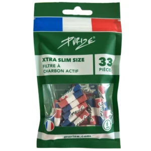 PURIZE Aktivkohlefilter XTRA Slim 6mm im Beutel France