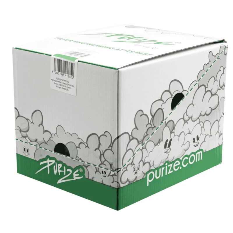 PURIZE Aktivkohlefilter XTRA Slim 6mm im Beutel Grün 3