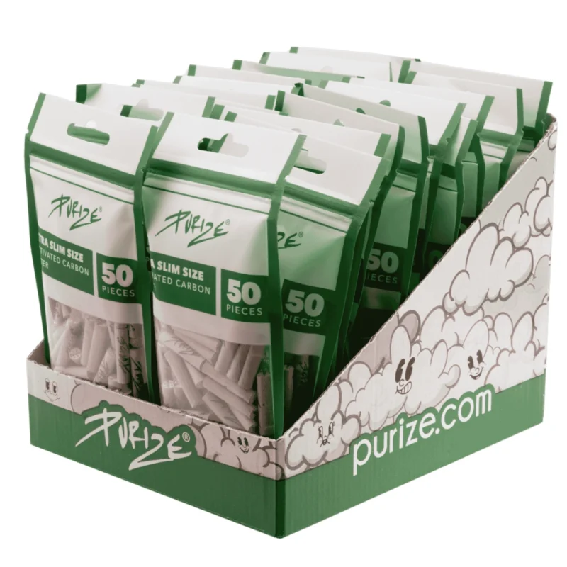 PURIZE Aktivkohlefilter XTRA Slim 6mm im Beutel Organic 3