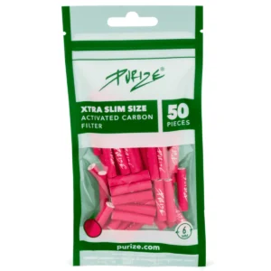 PURIZE Aktivkohlefilter XTRA Slim 6mm im Beutel Pink 4