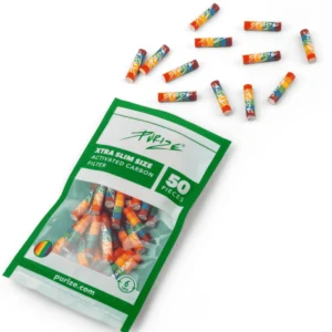 PURIZE Aktivkohlefilter XTRA Slim 6mm im Beutel Rainbow