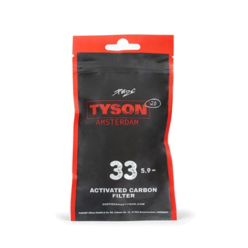 PURIZE Aktivkohlefilter XTRA Slim 6mm im Beutel Tyson 2.0
