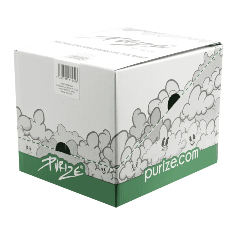 PURIZE Aktivkohlefilter XTRA Slim 6mm im Beutel Weiß 2