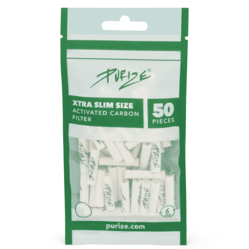 PURIZE Aktivkohlefilter XTRA Slim 6mm im Beutel Weiß 4
