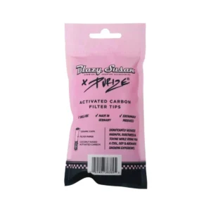 PURIZE Blazy Susan Aktivkohlefilter XTRA Slim 6mm im Beutel Pink – 50 Stück 2