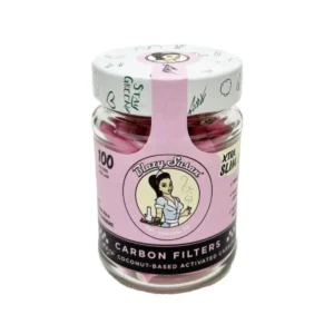 PURIZE x Blazy Susan XTRA Slim 6mm 10 Gläser mit je 100 Filter pink