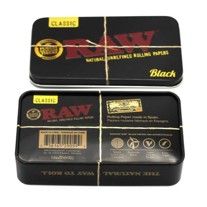 RAW Black Tin Case Dose 2