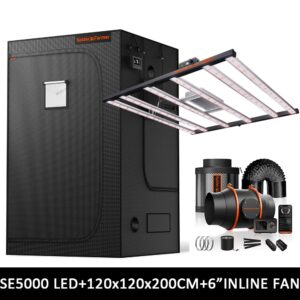 Spider Farmer 120 x 120 x 200 cm Growzelt Set SE5000