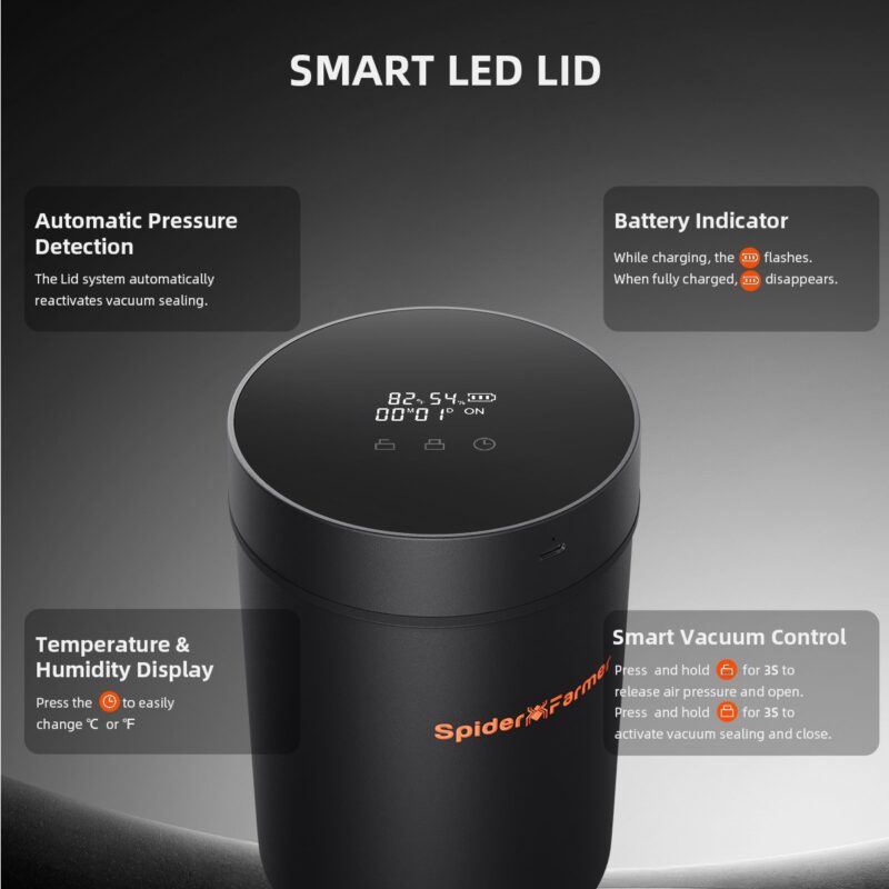 Spider Farmer 2L Auto Cure Smart Jar 2