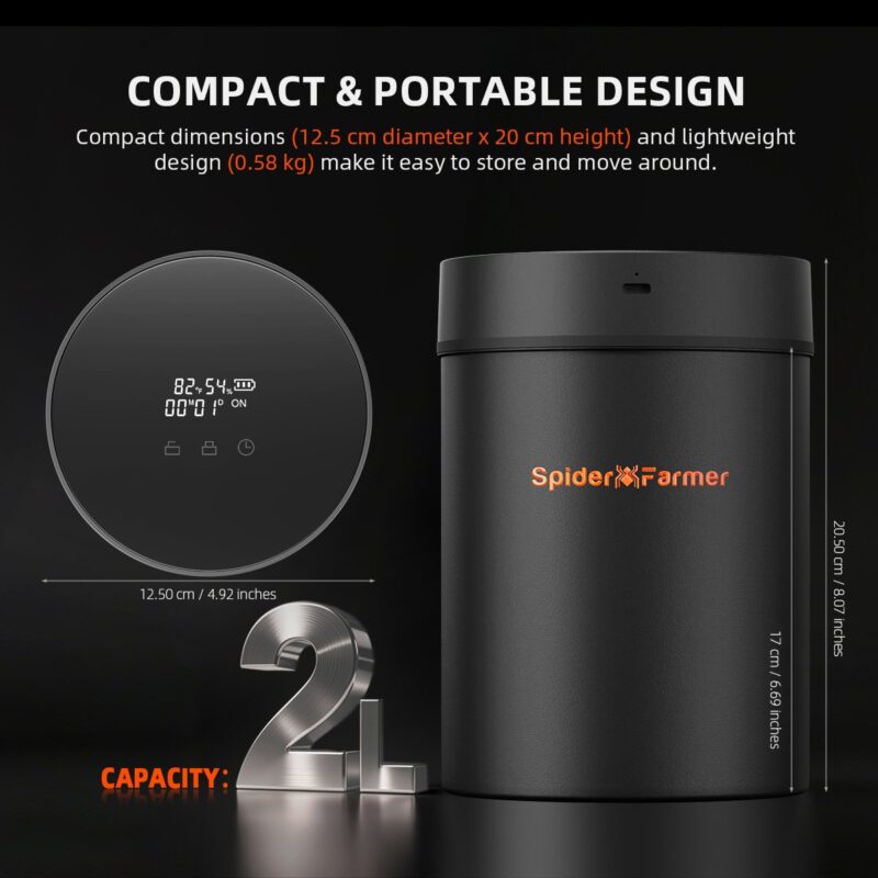 Spider Farmer 2L Auto Cure Smart Jar 5