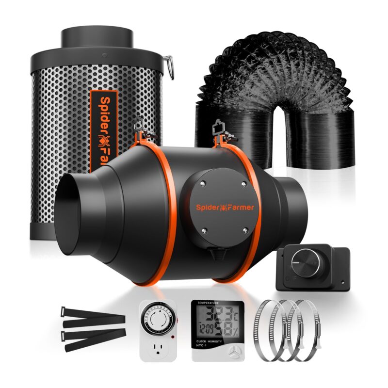 Spider Farmer 4 Zoll Inline Kanalventilator Kit
