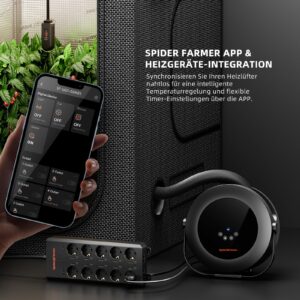 Spider Farmer 540W Growzelt Heizung 2