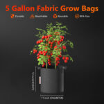Spider Farmer 5x Pflanzsäcke 20L mit Griffen aus Filzstoff 3