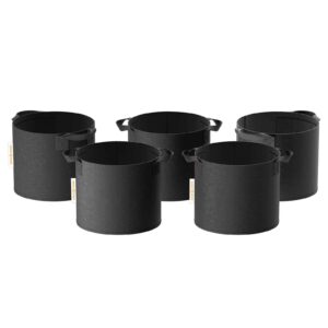 Spider Farmer 5x Pflanzsäcke 40L mit Griffen aus Filzstoff
