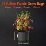 Spider Farmer 5x Pflanzsäcke 40L mit Griffen aus Filzstoff 4